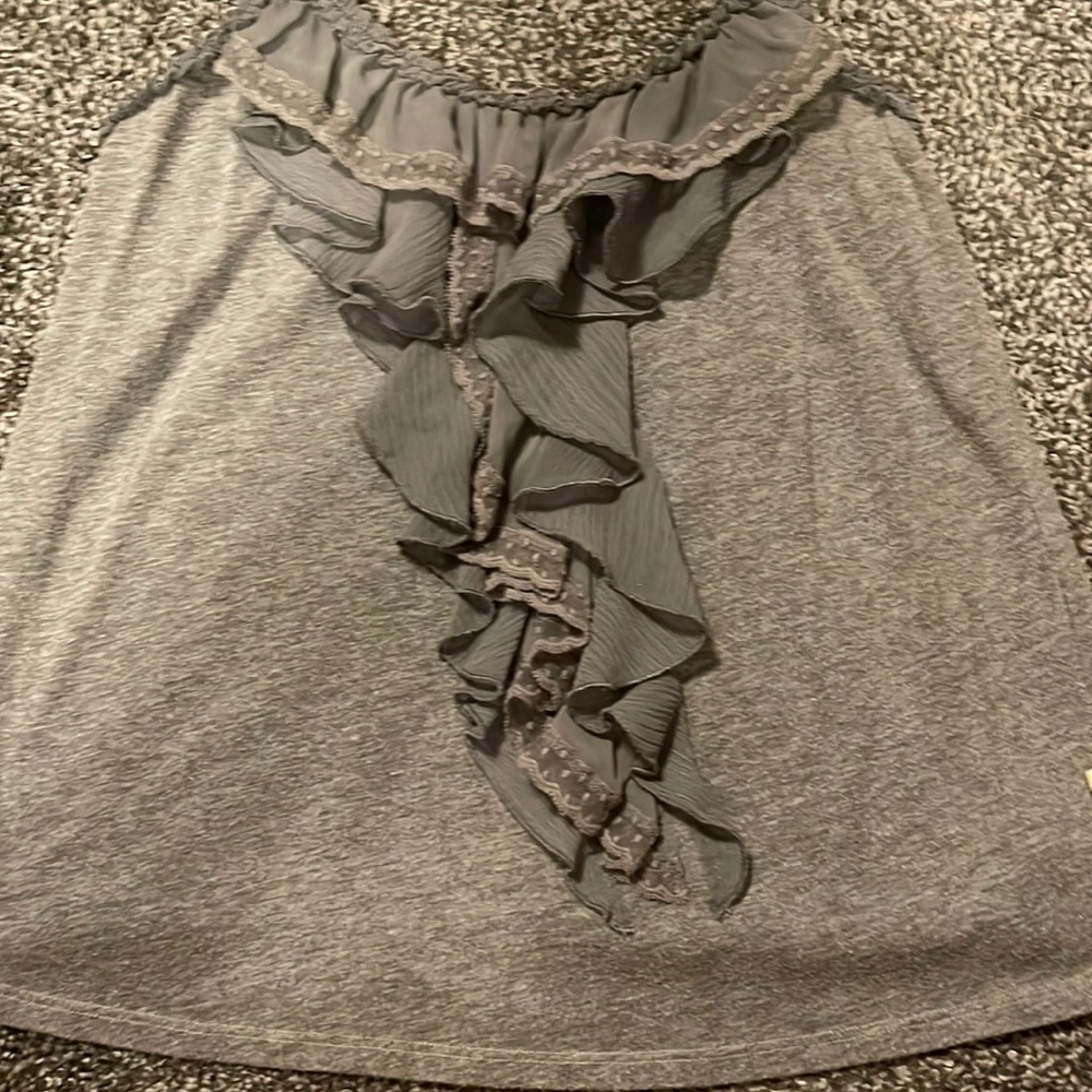 Hollister ruffled tank. Size medium